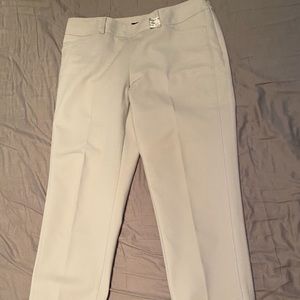 WHBM GREY SLIM ANKLE SLACKS 4
